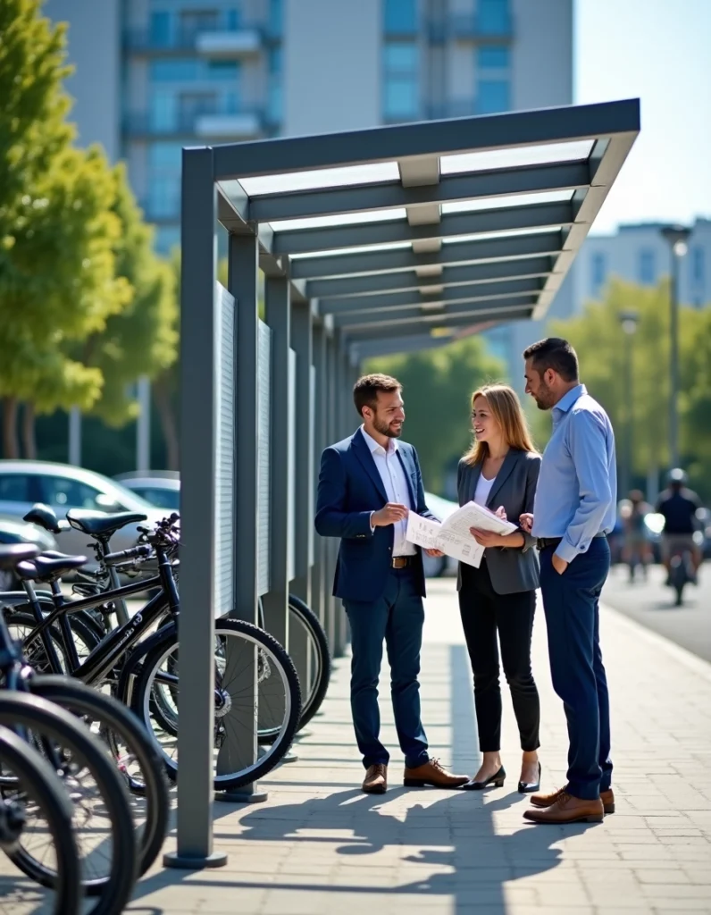 abris métalliques en entreprise